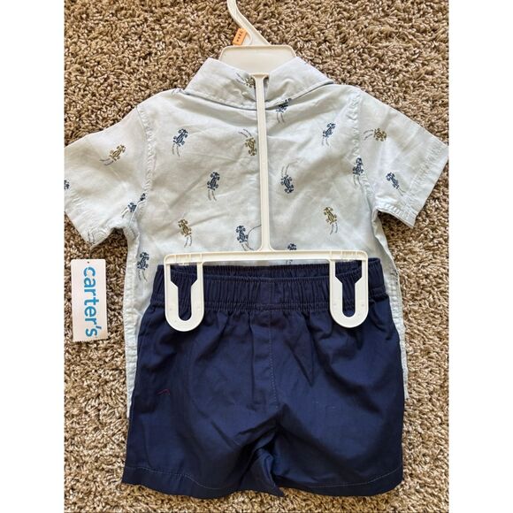 ❤️Carter’s Baby Boy Short Outfit Sz12M - Picture 4 of 5